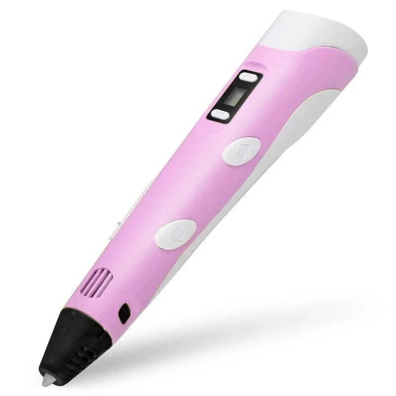 3D ручка c LCD дисплеем 3D Pen 2 цвет розовый