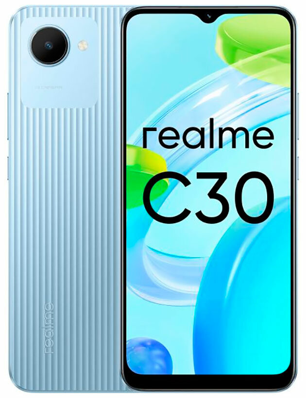 Смартфон Realme C30 64Gb 4Gb голубой