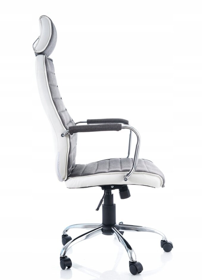 Кресло компьютерное Signal Q-035 (белый/серый) - фотография № 2