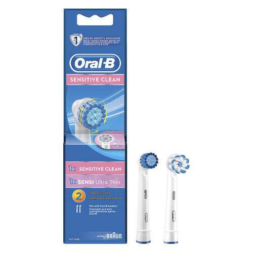 Сменные насадки для электрических зубных щеток Oral-B Sensitive Sensitive clean + Sensi Ultra Thin, 2 шт [81317999|81317999]