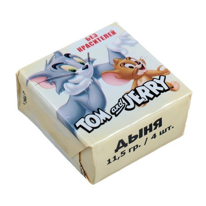 Конфеты жевательные Tom and Jerry со вкусом дыни, 11,5 г - фотография № 1