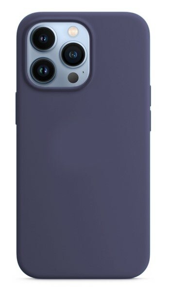 Чехол - накладка для iPhone 13 Pro, Silicon Case, без лого, темно-синий
