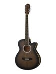 HS-4040-TBS Акустическая гитара, с вырезом, коричневый санберст, Naranda - изображение