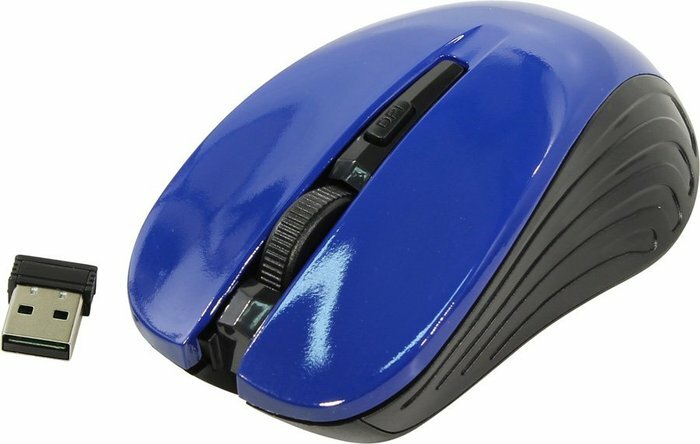 Мышь Oklick 545MW Black/Blue USB