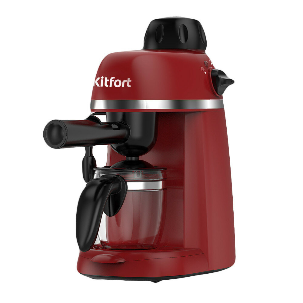 Кофеварка рожковая Kitfort КТ-760-1 красная