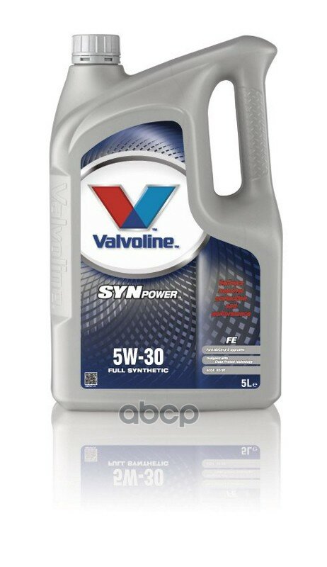 Valvoline Масло Моторное Синтетическое Synpower Fe 5w30 Api Sl/Cf Acea A5/B5 5л