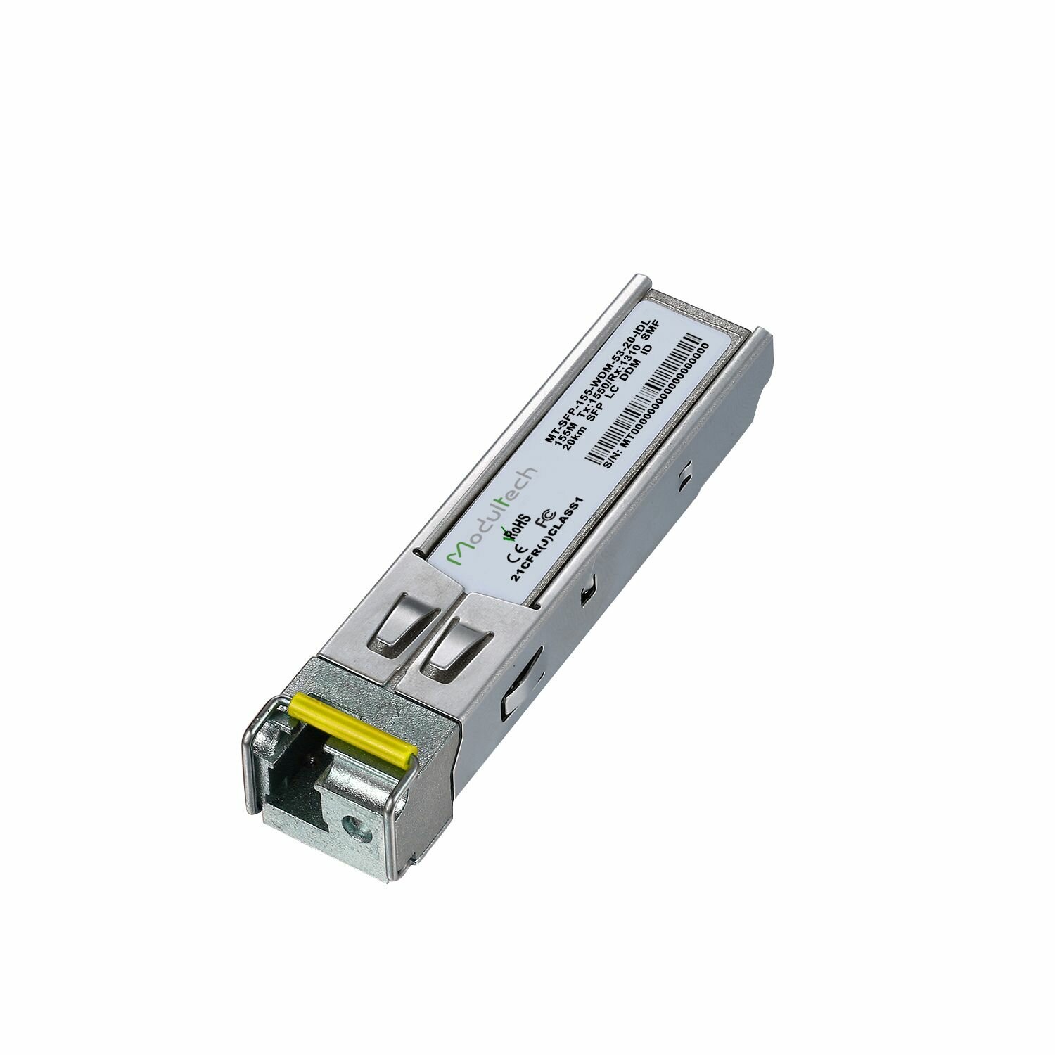 Industrial SFP WDM 155 Мбит/с 20 км 1550/1310 нм SMF LC