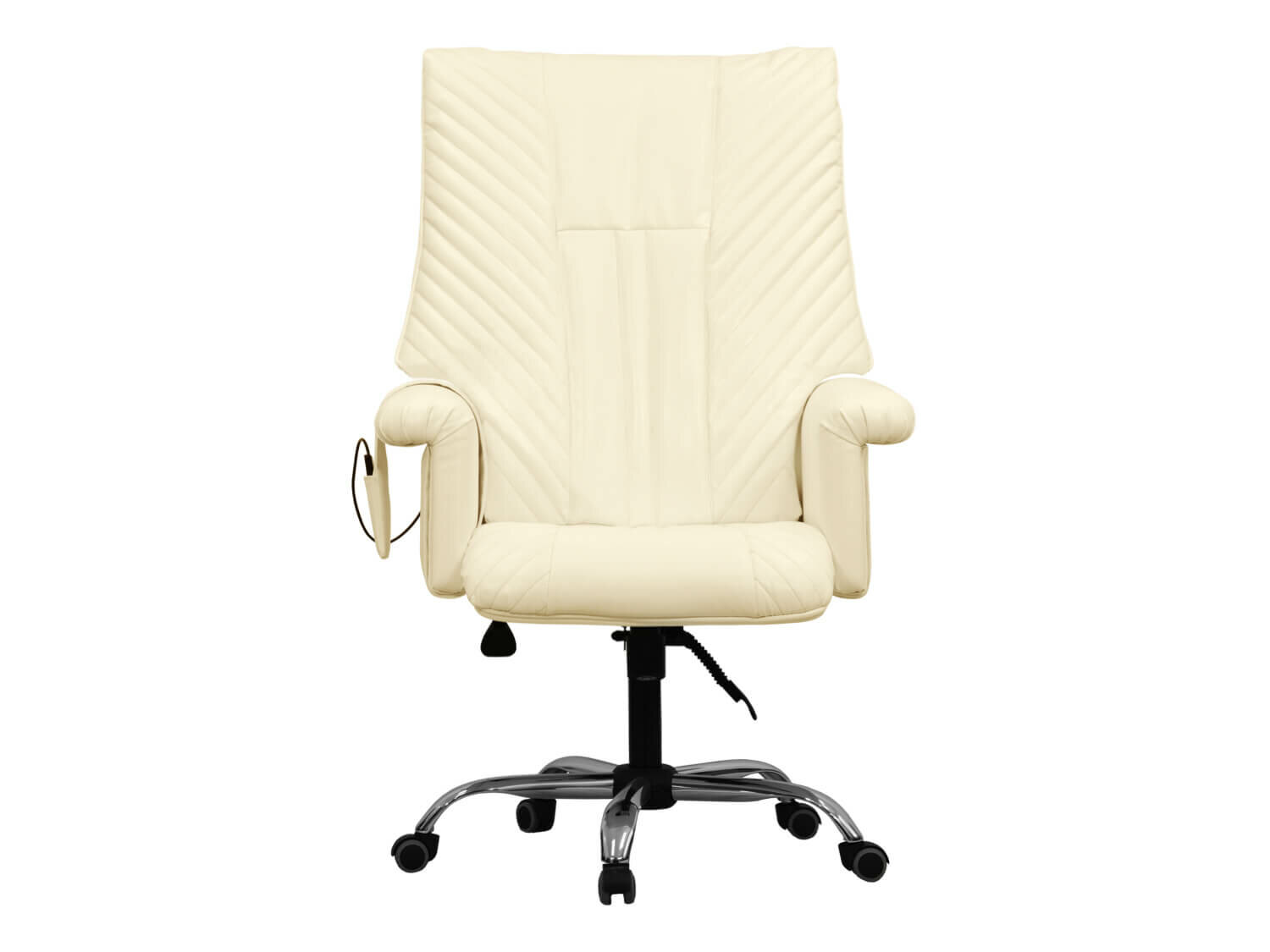 Офисное массажное кресло EGO President EG1005 кремовый - фотография № 3