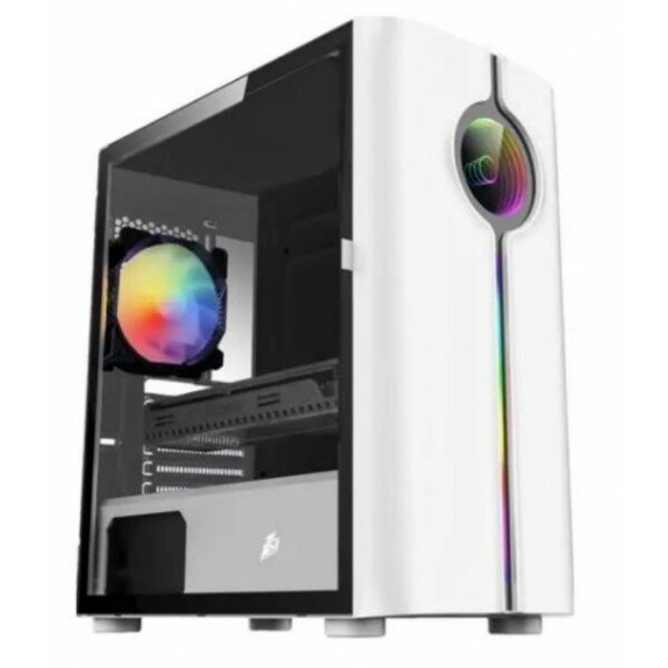 Корпус 1STPLAYER INFINITE SPACE IS3 White / mATX, TG / 1x120mm RGB fan inc. / IS3-WH-1F2-W