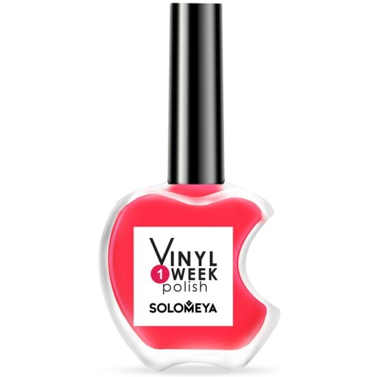 Лак недельный SOLOMEYA One Week Vinyl Polish Scarlet №1, 13 мл