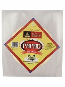 Лепешки индийские Папад с черным перцем Bharat BAZAAR Papad Bikaneri 200 г