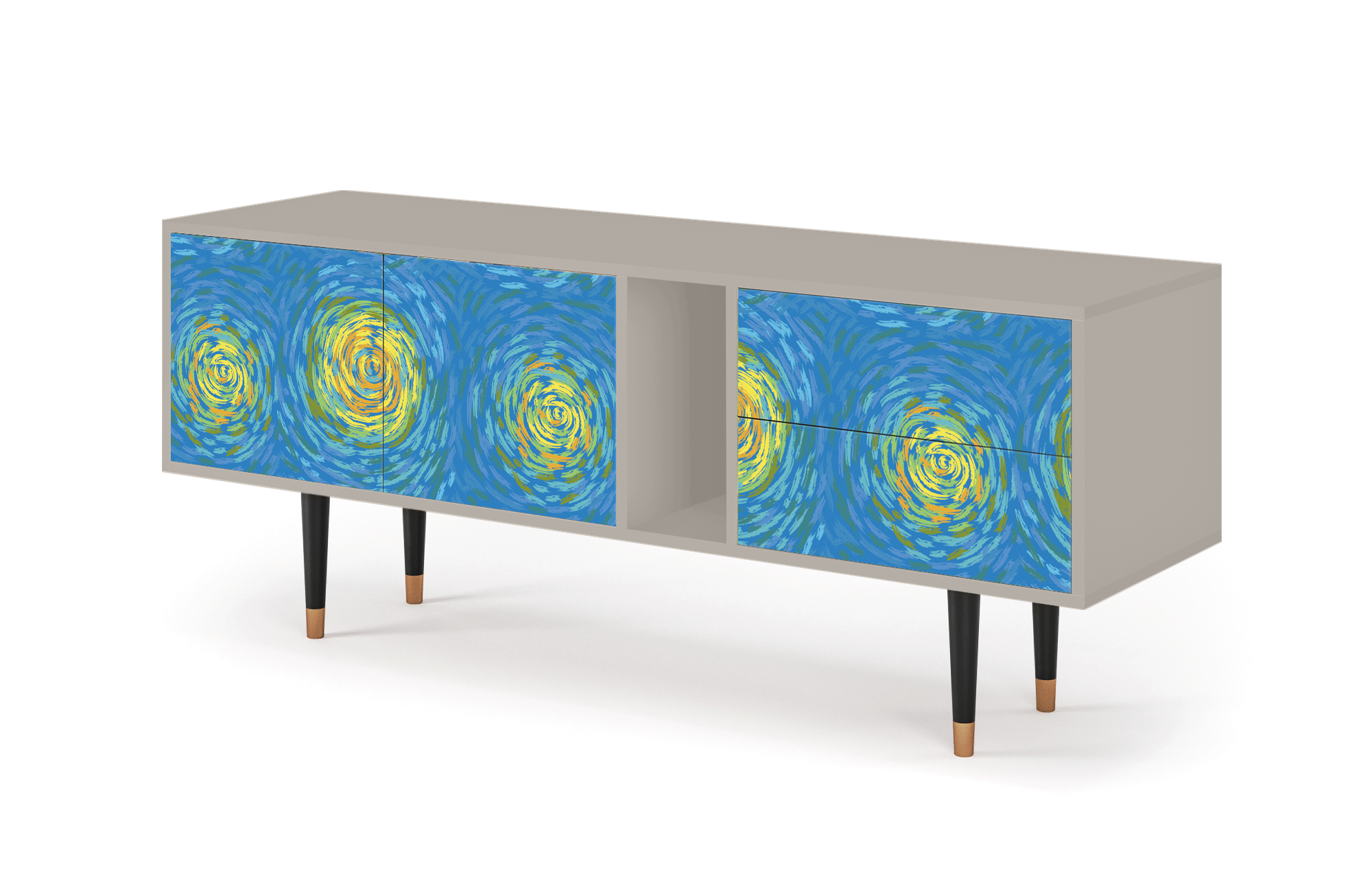 ТВ-Тумба - STORYZ - T1 Van Gogh Lights, 170 x 69 x 48 см, Сатин - фотография № 3