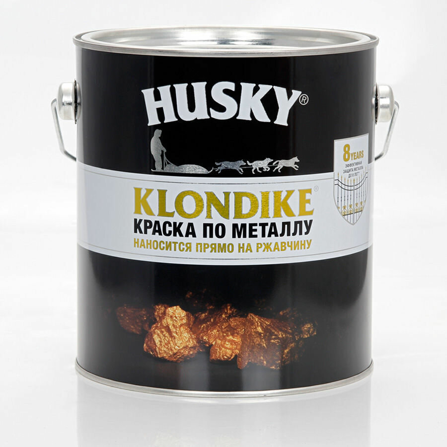 HUSKY-KLONDIKE Краска по металлу с молотковым эффектом медь (25л)