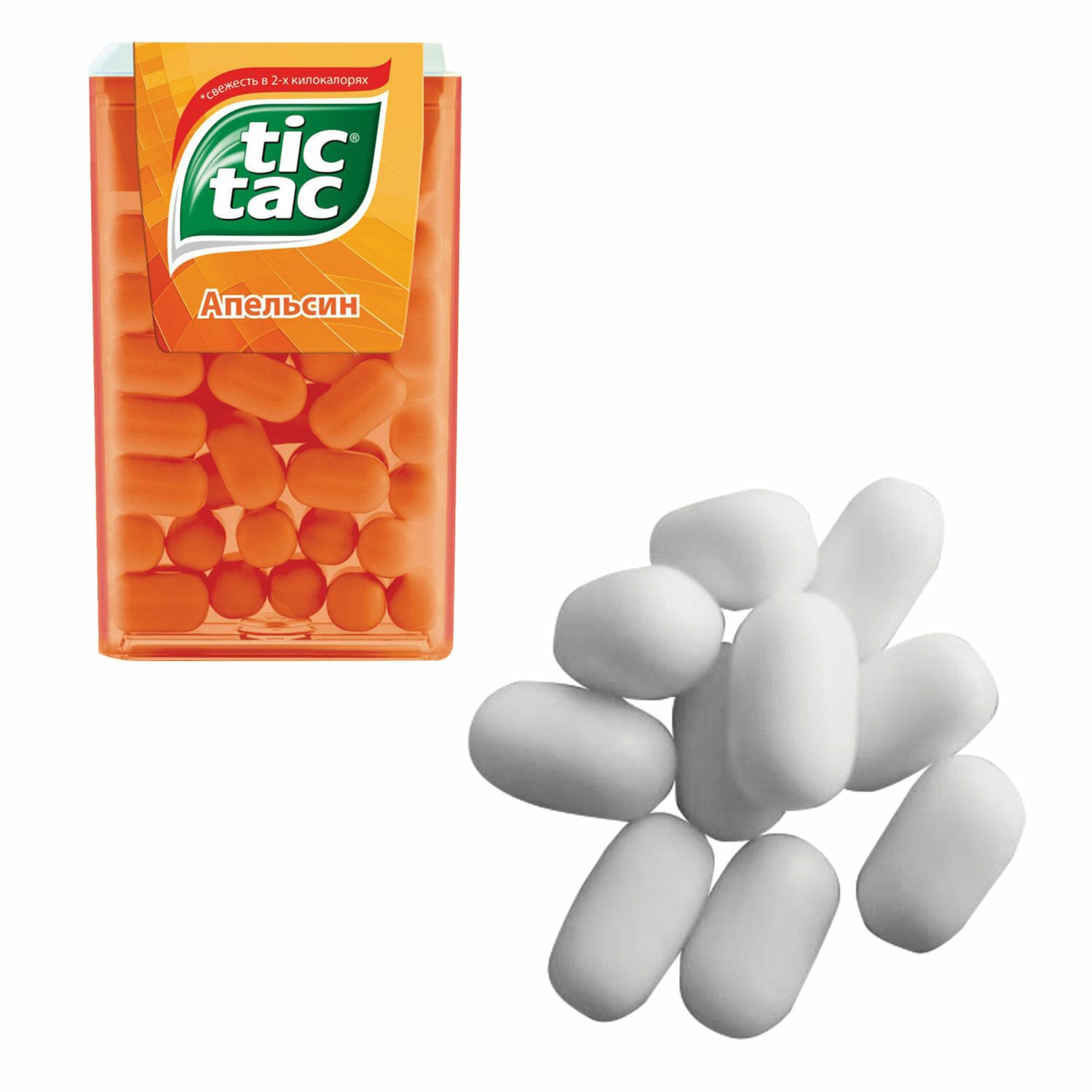 Драже TIC TAC (Тик Так), со вкусом апельсина, 16 г, пластиковая баночка, 77133491 - фотография № 2