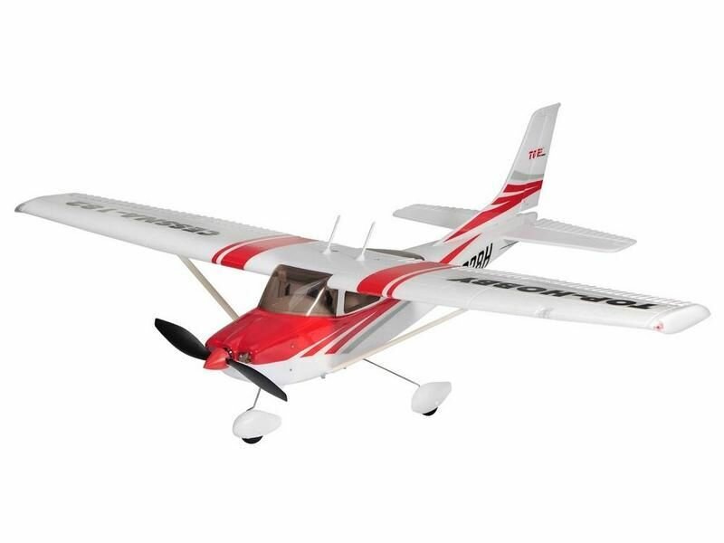 Р/У самолет Top RC Cessna 182 400 class красная 965мм 2.4G 4-ch LiPo RTF top003C