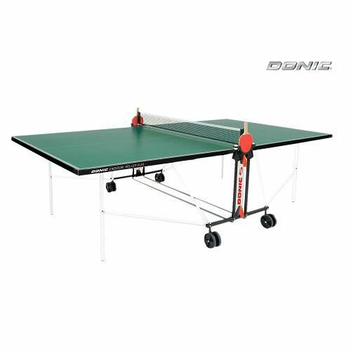 Теннисный стол Donic Outdoor Roller fun gr складной, 274 см х 152.5 см х 76 см, влагостойкое покрытие, система блокировки столешниц