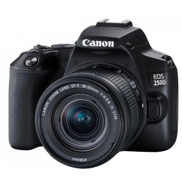 Фотоаппарат Canon EOS 250D Kit черный EF-S 18-55mm f/4-5.6 IS STM