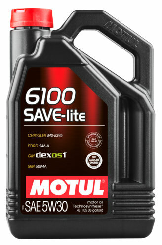 Масло моторное MOTUL 6100 SAVE-LITE 5W30 107957 4л ILSAC GF-5