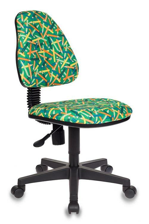 Кресло детское Бюрократ KD-4, обивка: ткань, цвет: зеленый