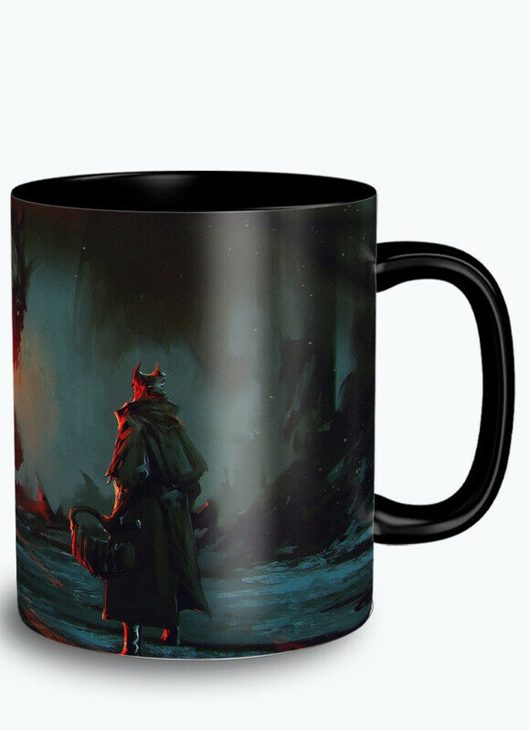 фото Кружка черная игры Bloodborne (бладборн, PS 5, PS 4, PS 3, Xbox 360, Xbox ONE, PC, Switch) 11702