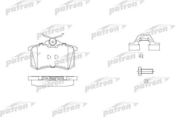 Колодки тормозные дисковые задн SEAT: CORDOBA 02- SKODA: FABIA Combi 00- OCTAVIA 97- OCTAVIA Combi 98- ROOMSTER 06- VW: BORA 00-05 GOLF IV 9...