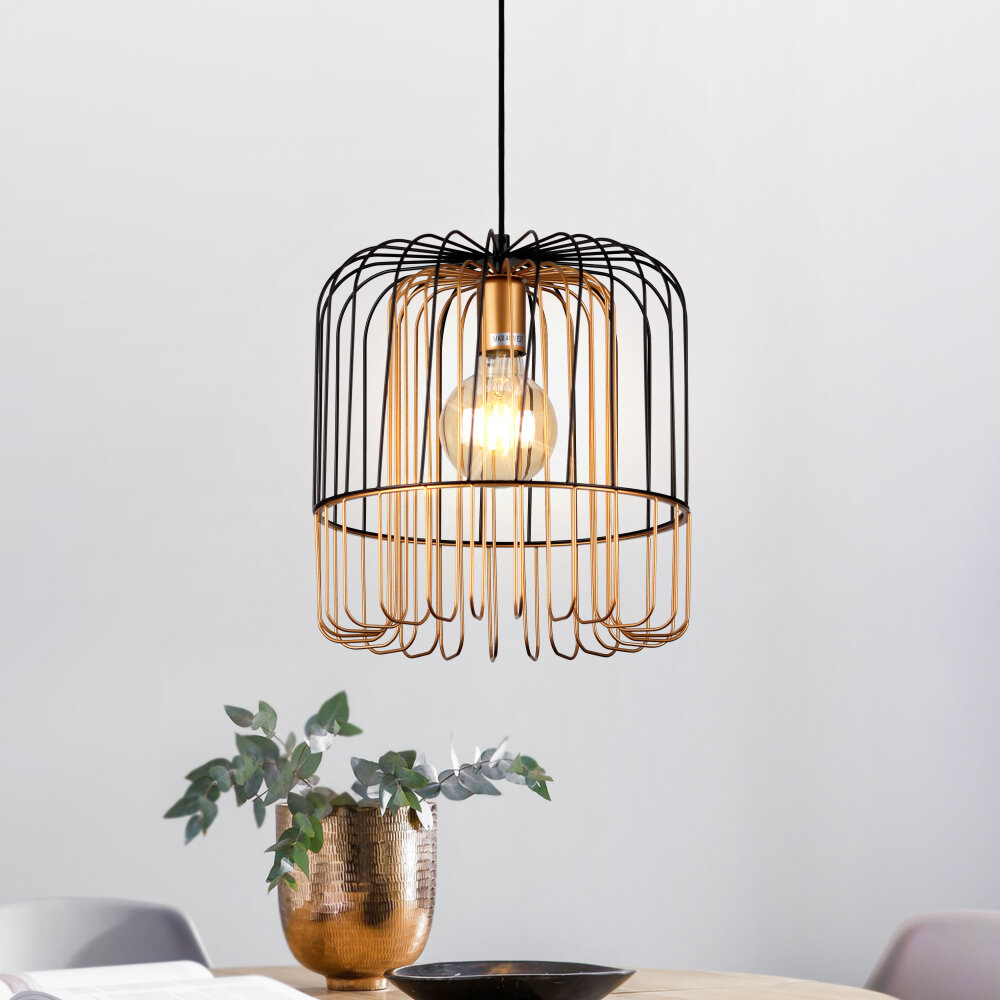 фото Светильник потолочный подвесной Rivoli Brunhild 5088-201 на кухню, в детскую комнату, в спальню, в коридор, в прихожую / Люстра подвесная лофт, модерн Е27, 40 Вт