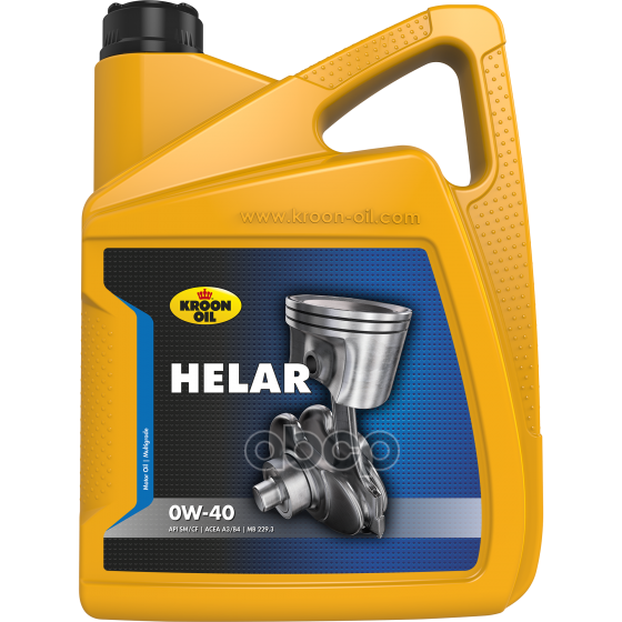 KROON OIL Kroon-Oil 0w40 Helar (5l)_масло Моторное! Синтетическое