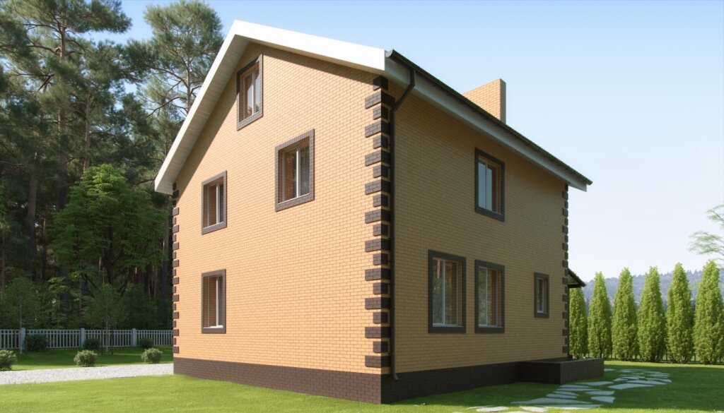 Проект жилого дома SD-proekt 22-0013 (149,45 м2, 10,13-10,13 м, газобетонный блок 400 мм, облицовочный кирпич) - фотография № 3