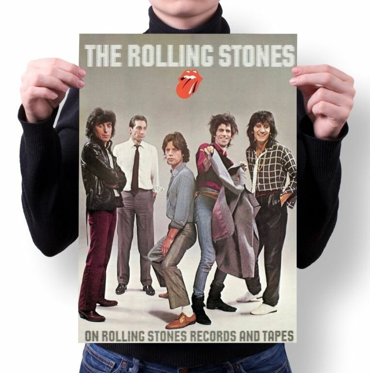 Плакат The Rolling Stones, Роллинг Стоунз №7, А2 (60-42 см)