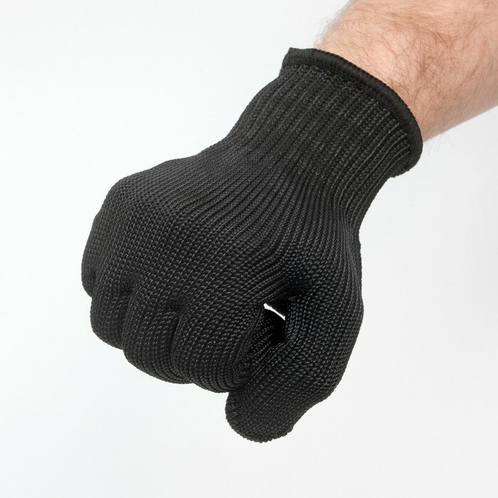 Перчатки защитные черные - фотография № 2