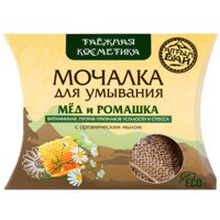 Мочалка для умывания мед и ромашка 60 г