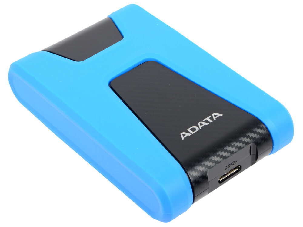 Внешний жесткий диск 1Tb Adata HD650 AHD650-1TU31-CBL синий (2.5" USB3.1)