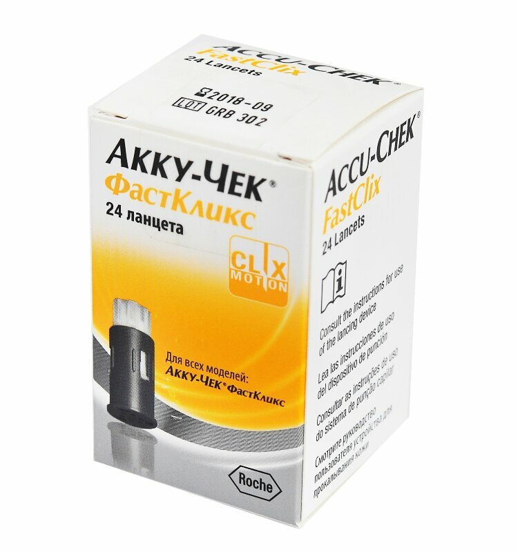 Accu-Chek FastCliks / Акку-Чек Фасткликс - ланцеты, 20+4 шт.