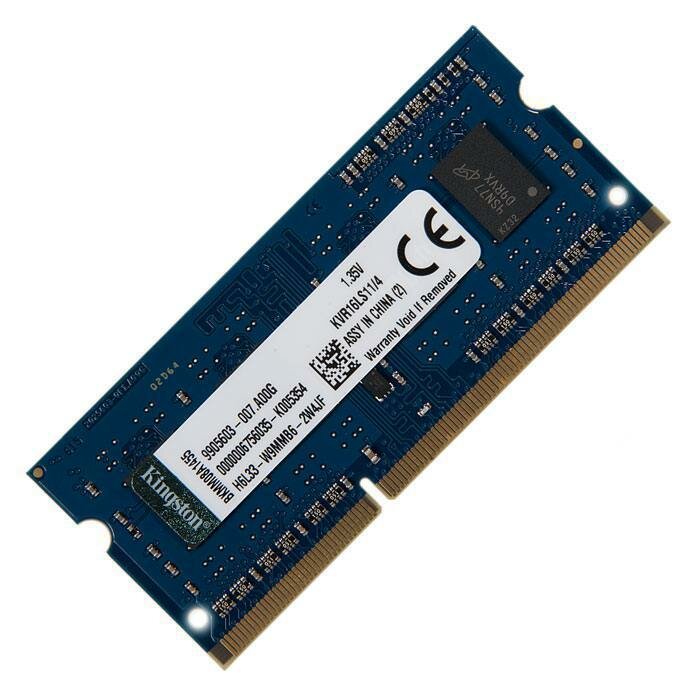 Модуль памяти SO-DIMM DDR-3L PC-12800 4Gb Kingston [KVR16LS11/4]