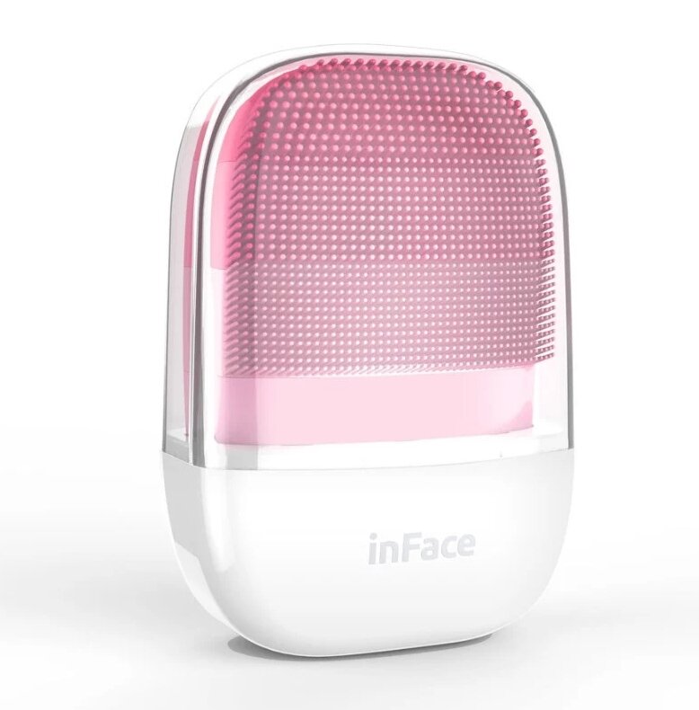 Аппарат для ультразвуковой чистки лица XiaoMi inFace Electronic Sonic Beauty Facial, розовый - фотография № 2