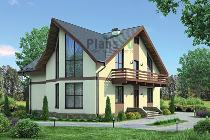 Проект дома Plans-38-08 (175 кв.м, кирпич 640мм) - фотография № 1
