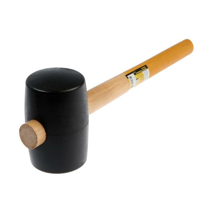 Тундра Киянка тундра, деревянная рукоятка, черная резина, 75 мм, 900 г - фотография № 2