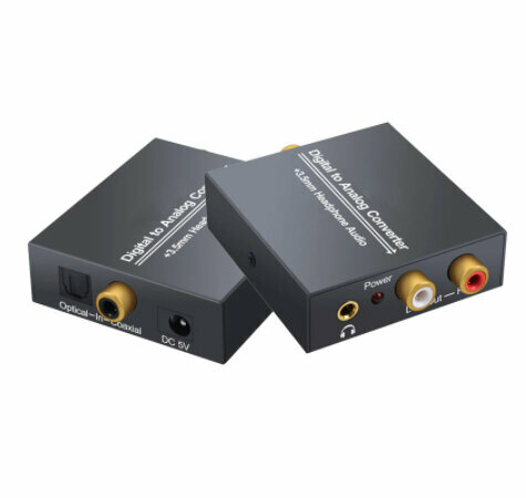 Аудио конвертер Toslink и SPDIF в RCA Pro-HD