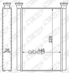 Радиатор Отопителя Салона Toyota Camry #Cv30 01-06/Solara 03-08/Toyota Land Cruiser 100 98-07 Sat арт. ST-TY38-395-0