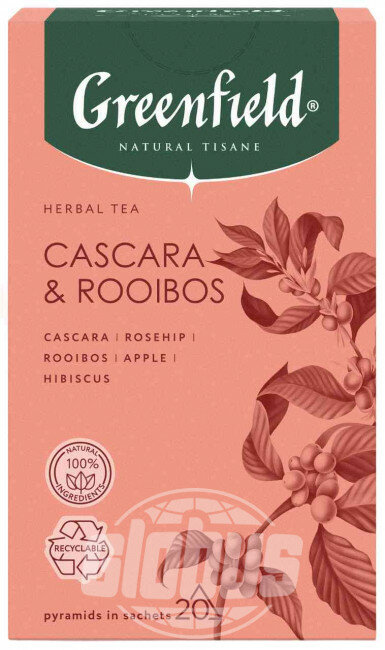 Чай травяной Greenfield Cascara & Rooibos, 20x1,8 г - фотография № 2