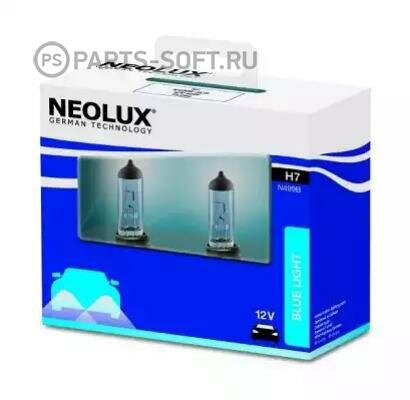 NEOLUX N499B-SCB Лампа H7 12V-55W (PX26d) BLUE (коробка 2шт.)