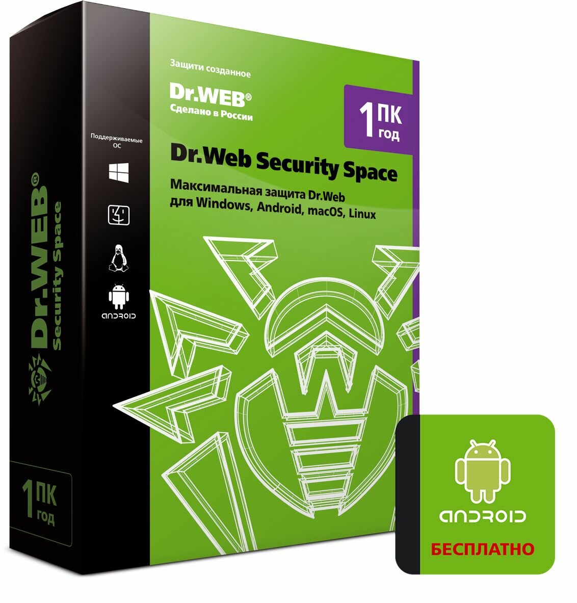  Dr.Web Security Space  1   1  [BHW-B-12M-1-A3] (Box)