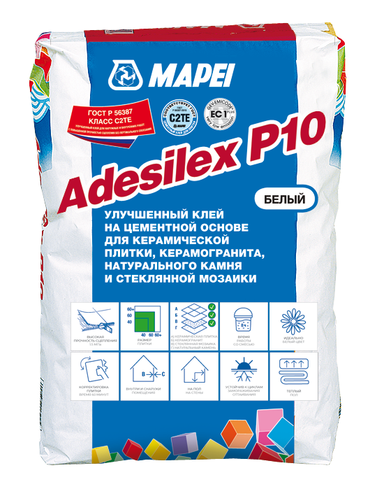 Клей MAPEI Adesilex P10 белый, 25 кг