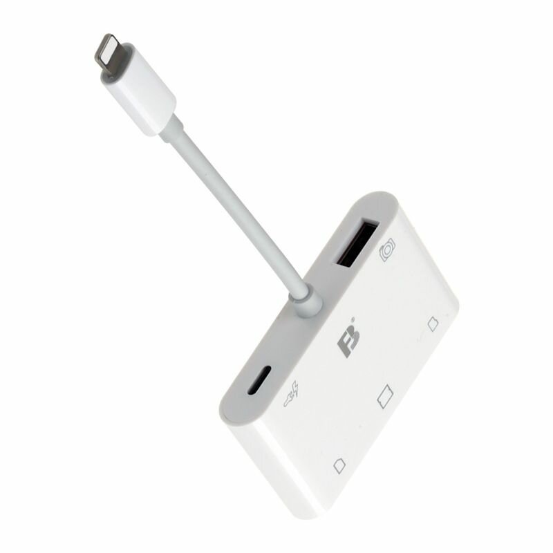 Кардридер FB OTG21 для устройств Apple Lightning - SD Micro SD CF