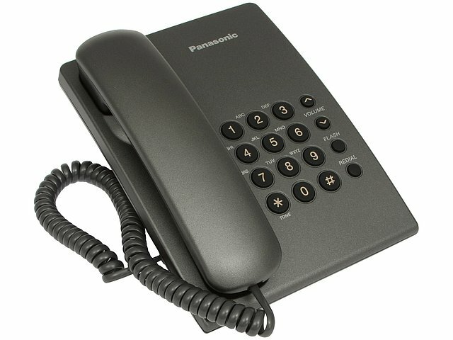 Телефон Panasonic Телефон Panasonic KX-TS2350RUT, титан