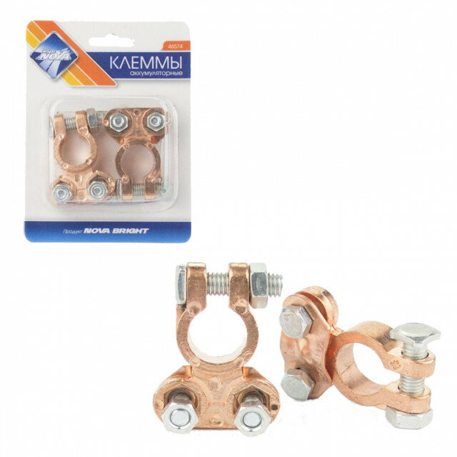 фото Клеммы nova bright медные 2 шт