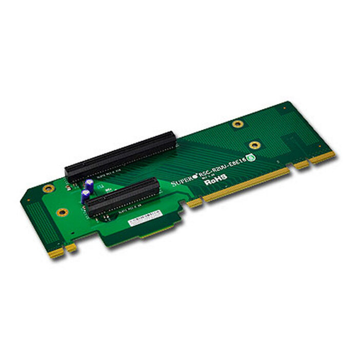 Переходная плата SuperMicro Riser Card 2U (1 PCI-E x8 & 1 PCI-E x16) Left Slot (UIO) RSC-R2UU-E8E16 RSC-R2UU-E8E16-O-P