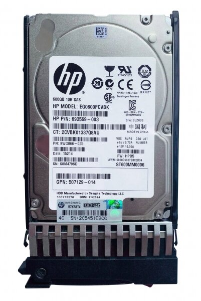   HP 693569-003 600Gb SAS 2,5" HDD