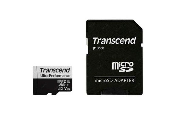 Transcend Флеш карта microSD 128GB Ultra Perfomrance microSDXC Class 10 UHS-I U3, V30, A2, SD адаптер , TLC