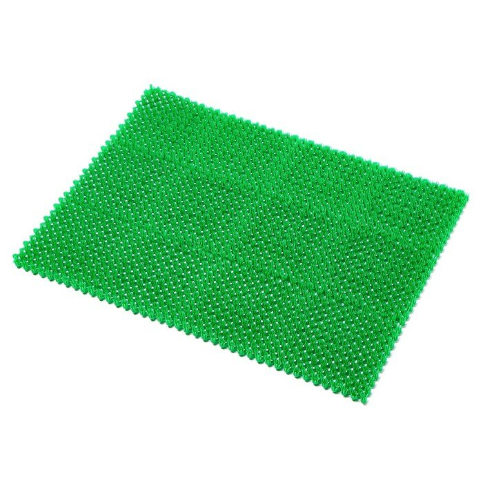 Покрытие ковровое щетинистое без основы "Травка", 40х53 см, цвет зелёный - фотография № 2